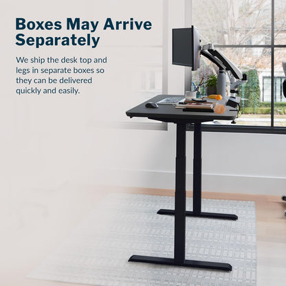 Vari Classic Electric Standing Desk – 60X30 – Black/Black