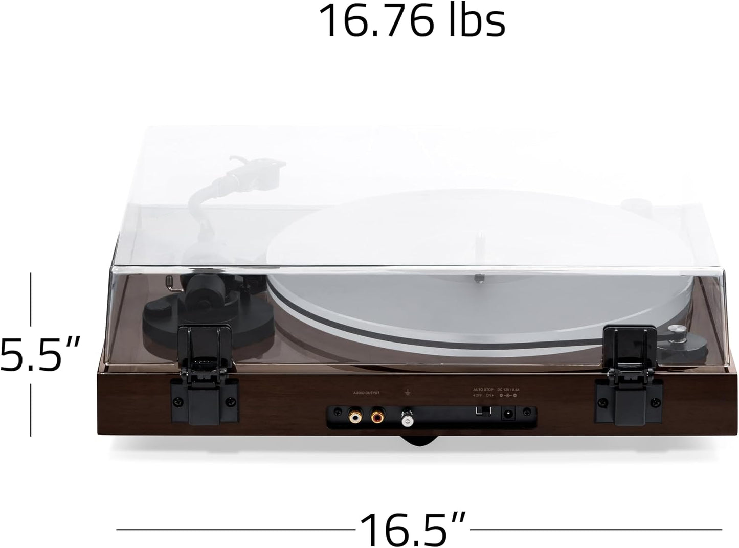 RT85 Turntable with Ortofon Cartridge, Acrylic Platter, Speed Control, and Vibration Isolation - Walnut