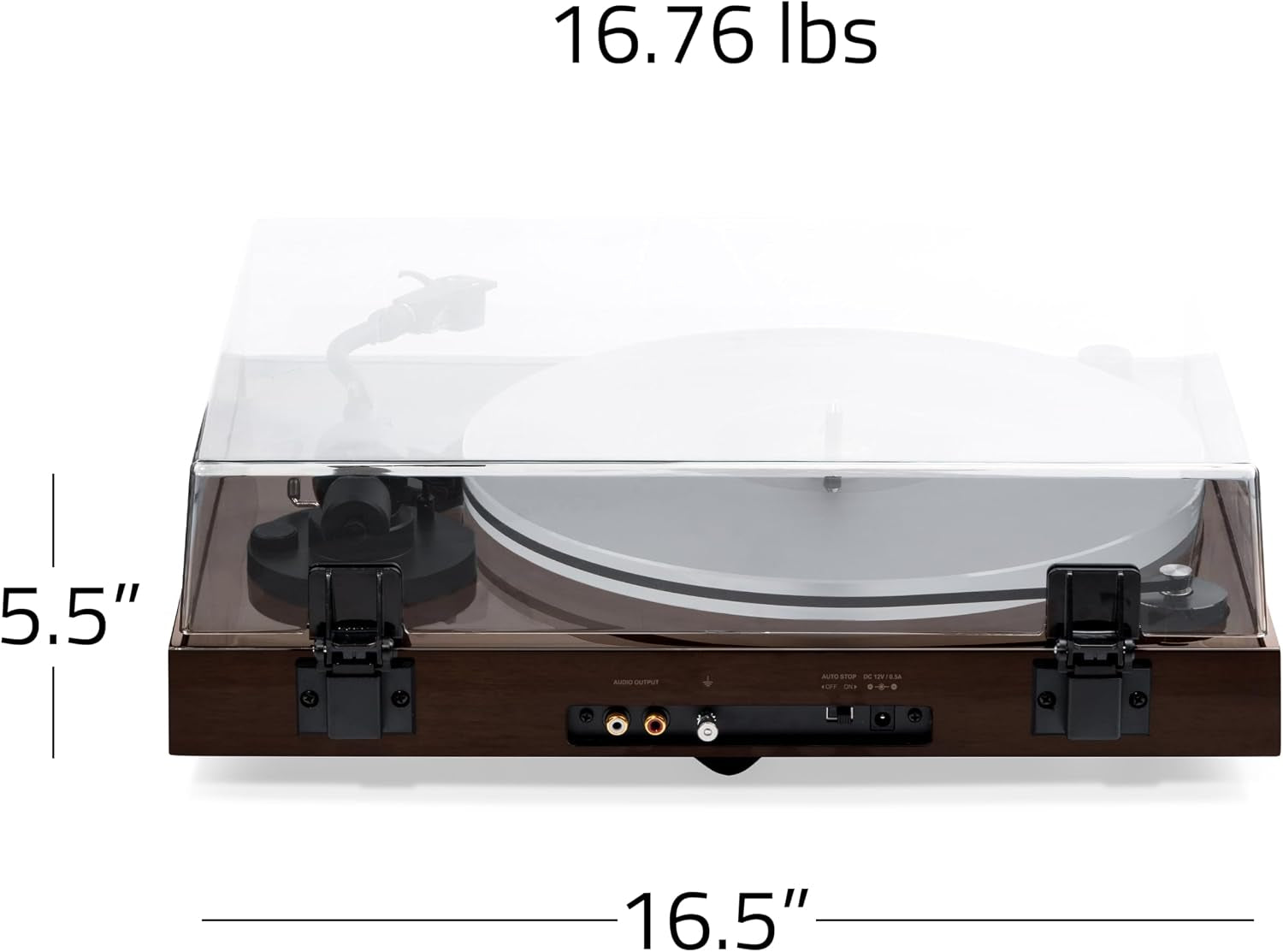RT85 Turntable with Ortofon Cartridge, Acrylic Platter, Speed Control, and Vibration Isolation - Walnut