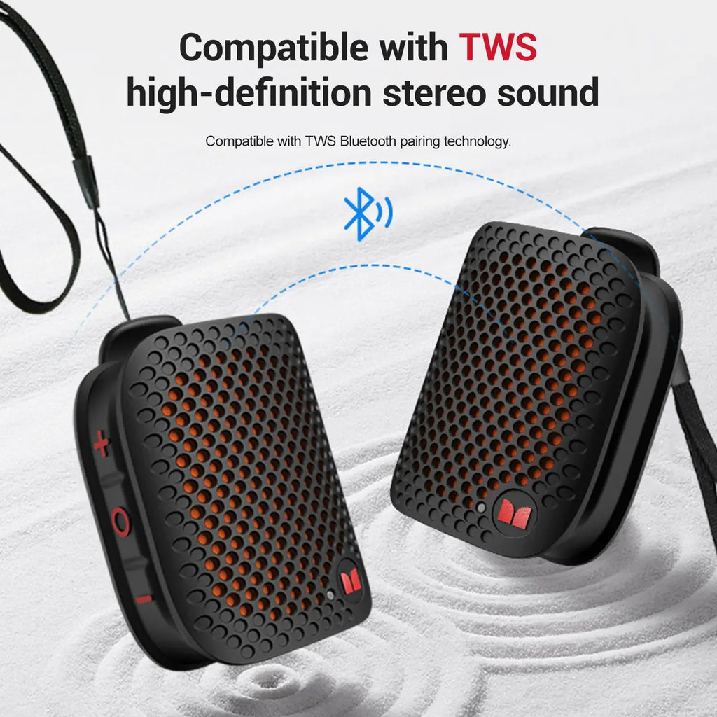 MONSTER M3 Portable Bluetooth Speaker, TWS Stereo Sound, IPX7 Waterproof, Magnetic Clip-On Wearable Speaker, Ultra-Portable 80G Wireless Speaker for Outdoor, Travel, Camping & Work - 2026 Deals for You Days