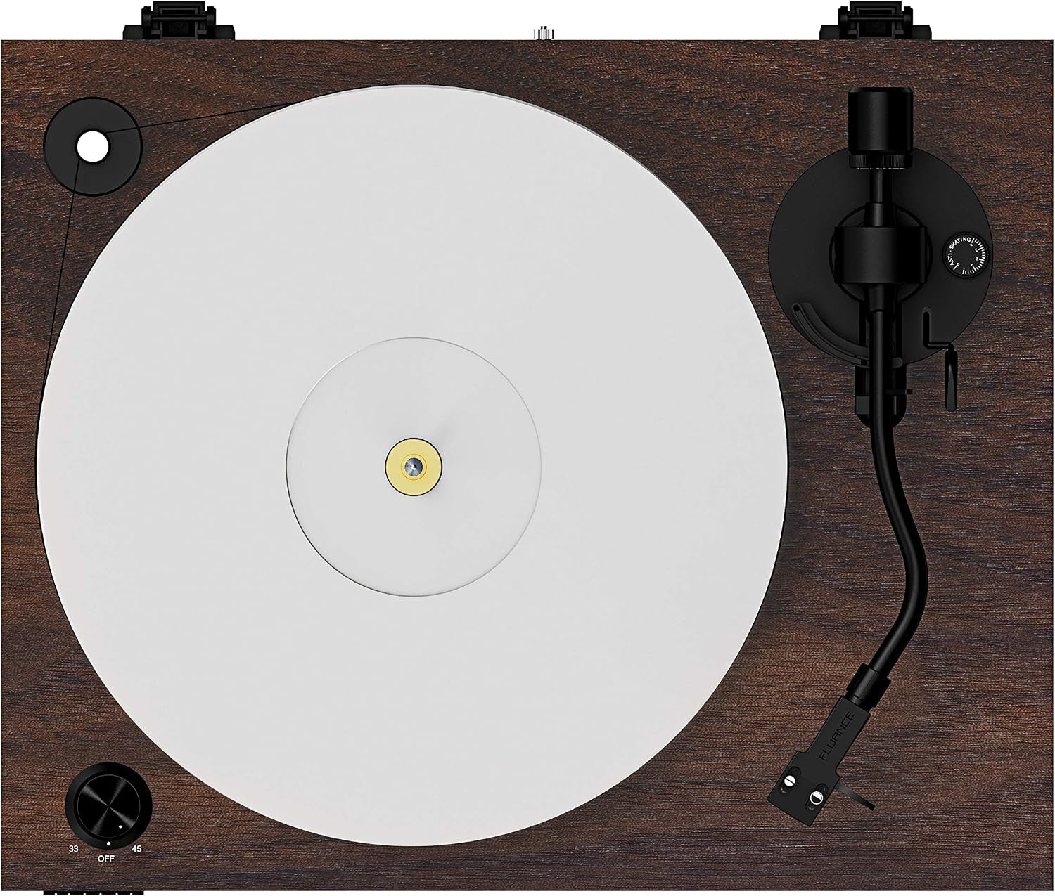 RT85 Turntable with Ortofon Cartridge, Acrylic Platter, Speed Control, and Vibration Isolation - Walnut