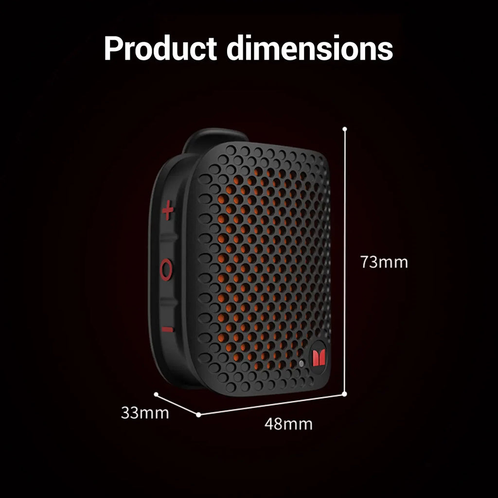 MONSTER M3 Portable Bluetooth Speaker, TWS Stereo Sound, IPX7 Waterproof, Magnetic Clip-On Wearable Speaker, Ultra-Portable 80G Wireless Speaker for Outdoor, Travel, Camping & Work - 2026 Deals for You Days