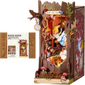 Book Nook Kit, Fairy Tale Princess DIY Miniature House Kit, Fall into Wonder 3D Wooden Puzzle Bookends, Tiny House Bookshelf Decor Creative Decorative Unique Gifts for Adults & Teens