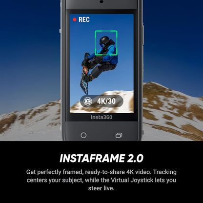 Insta360 X5 Motorcycle Bundle - Waterproof 8K 360° Action Camera, Rugged & Replaceable Lens, 3-Hour Battery, Clear Audio, Stabilization, Invisible Selfie Stick Effect, Leading Low Light